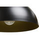 Lohn LED Matte Black Pendant Ceiling Light